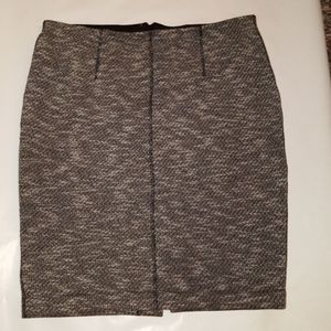 Ann Taylor Grey Knit Pencil Skirt